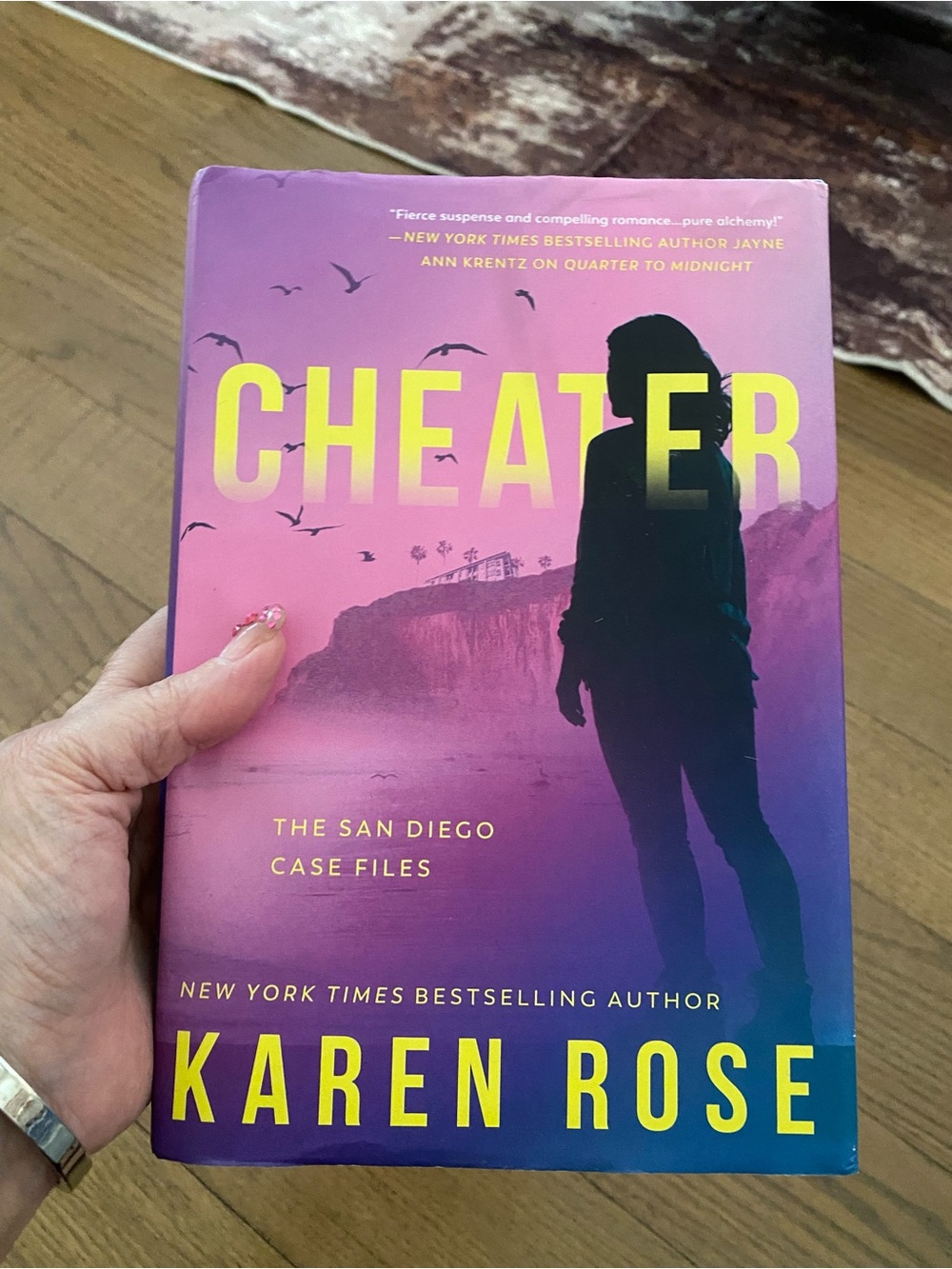 Karen Rose "Cheater" Paperback - Pink Purple Ombre Cover
